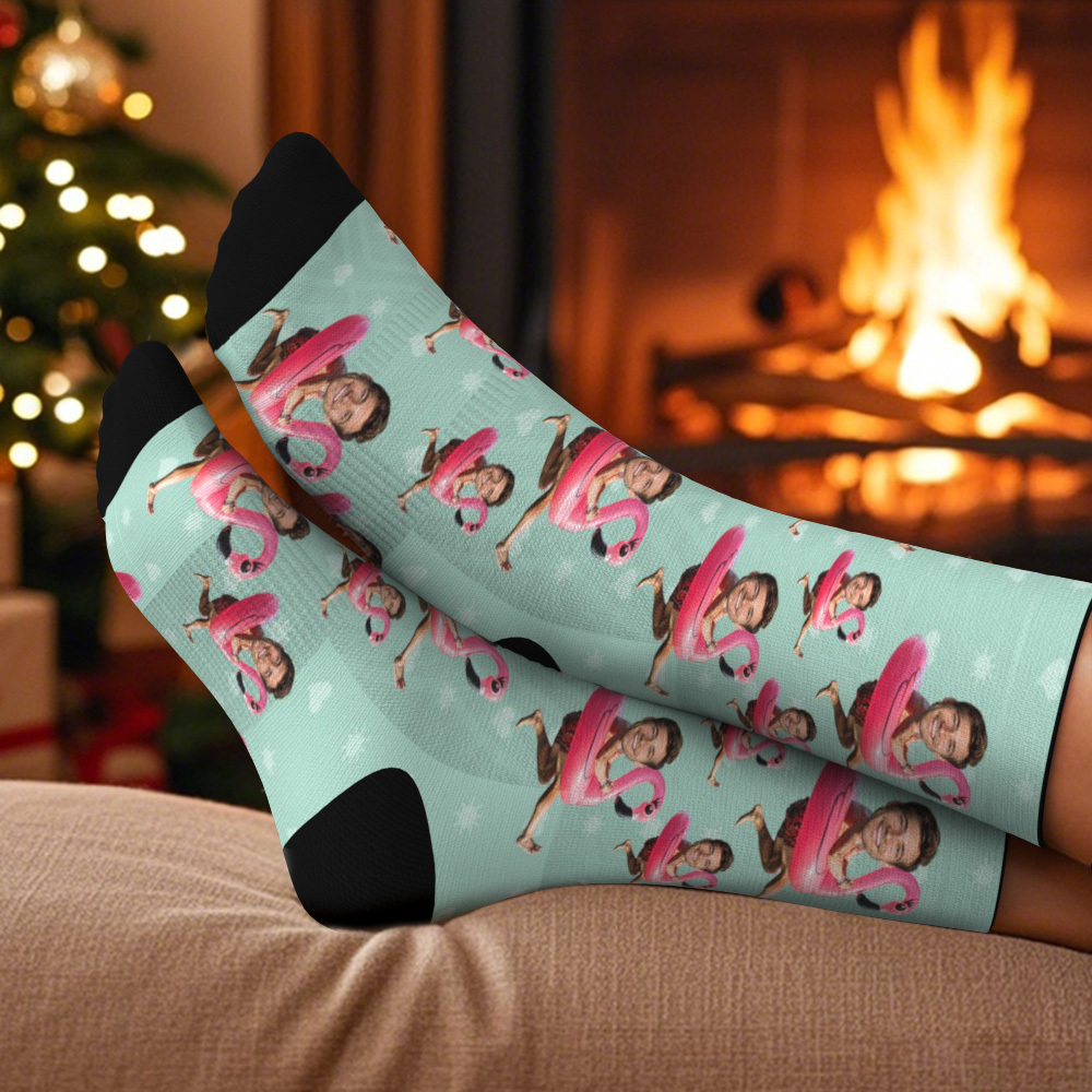 Personalized Christmas Socks Custom Face Socks Personalized Funny Christmas Face Socks Gift - MyFaceSocksAU