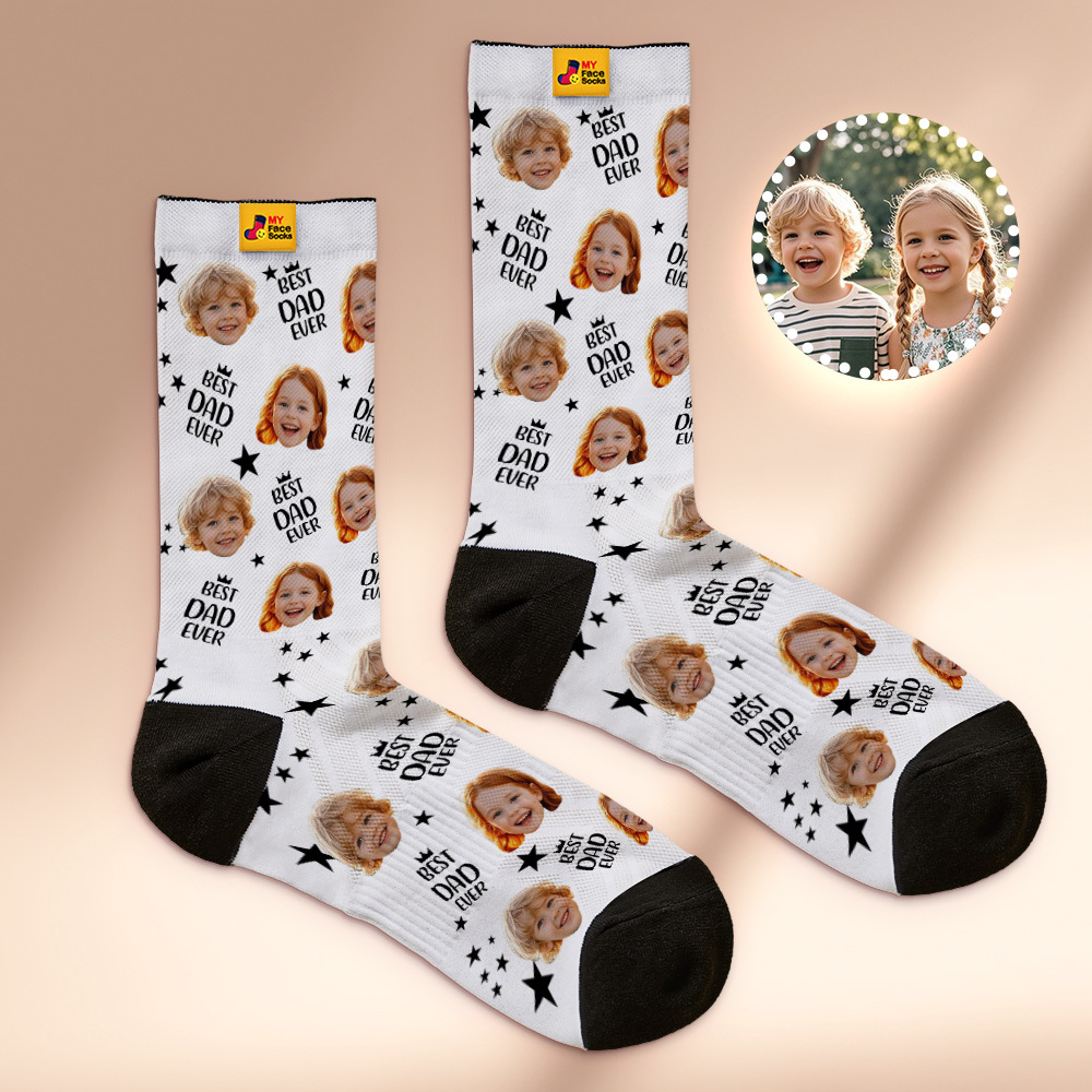 Custom Face Socks Personalized Photo Socks for Dad Fathers Day Gift - MyFaceSocksAU
