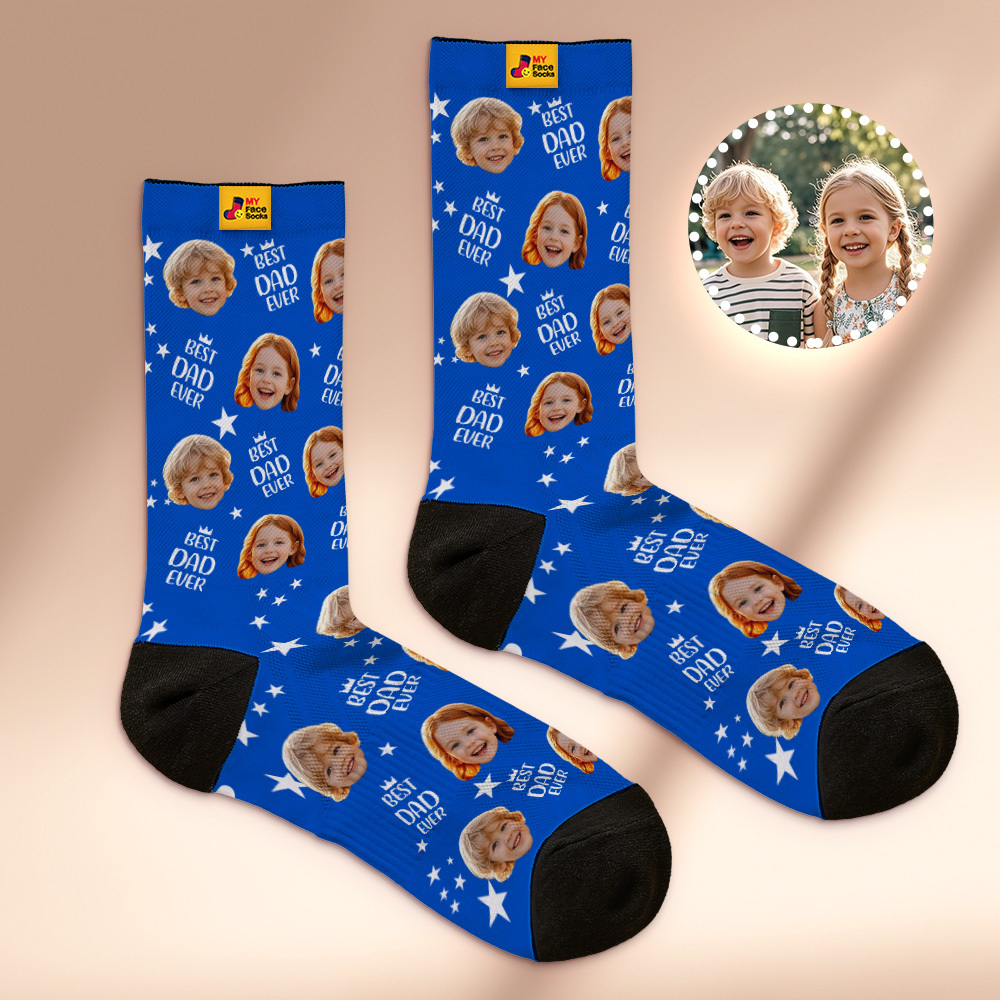 Custom Face Socks Personalized Photo Socks for Dad Fathers Day Gift - MyFaceSocksAU