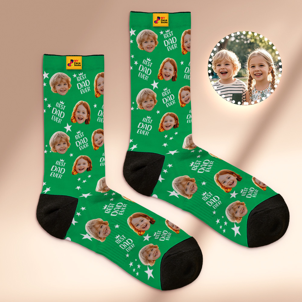 Custom Face Socks Personalized Photo Socks for Dad Fathers Day Gift - MyFaceSocksAU