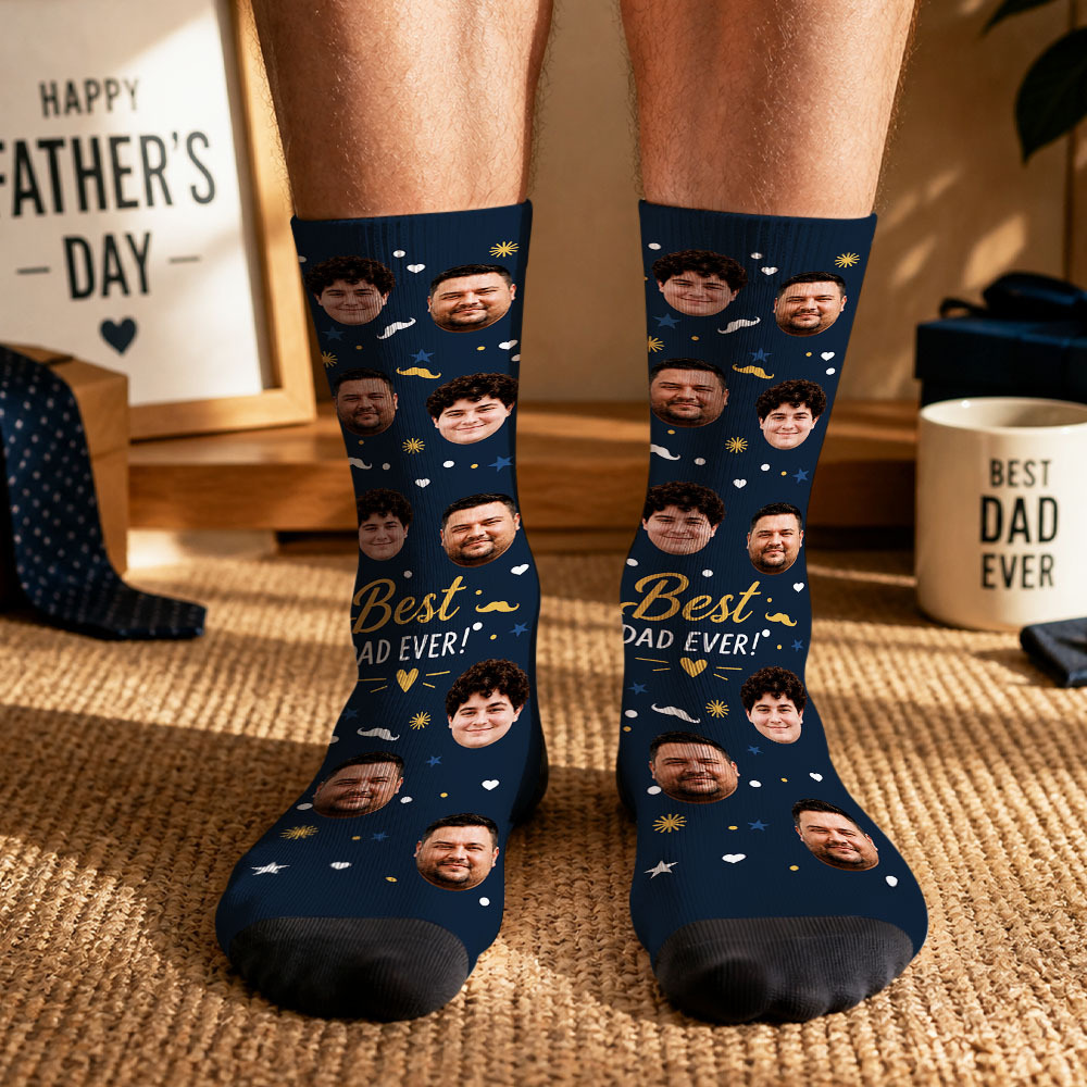 Personalized Dad Theme Socks Father’s Day Socks Custom Dad Socks Gift Socks Father’s Day Socks