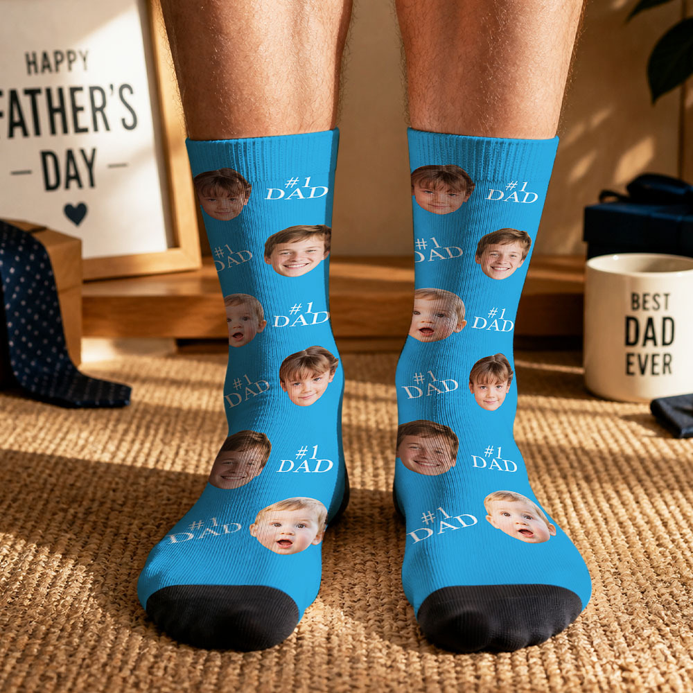 Personalized Dad Theme Socks Father’s Day Socks Custom Dad Socks Gift Socks Father’s Day Socks