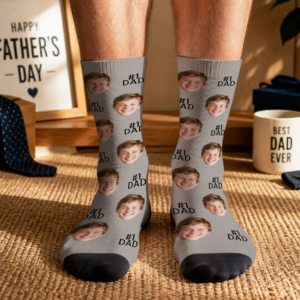 Personalized Dad Theme Socks Father’s Day Socks Custom Dad Socks Gift Socks Father’s Day Socks
