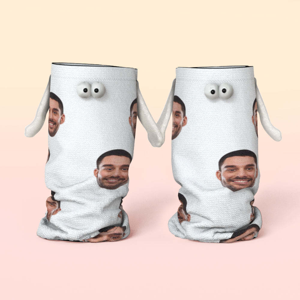 Custom Face Socks Magnetic Holding Hands Suction Funny Holding Hands Socks Lovely Socks for Couple Halloween Gift - MyFaceSocksAU