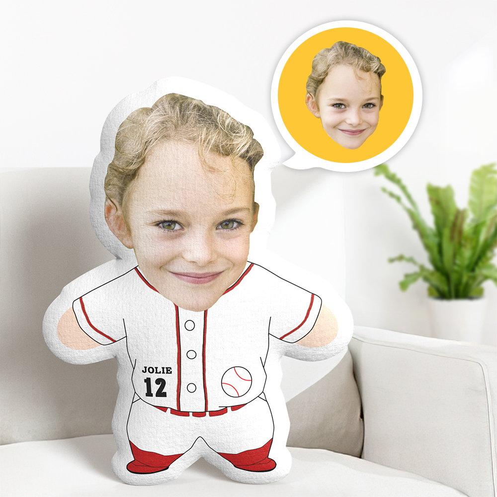 Custom My Baseball Funny Pillow Personalized Photo Custom Shaped Pillow Gift - MyFaceSocksAU