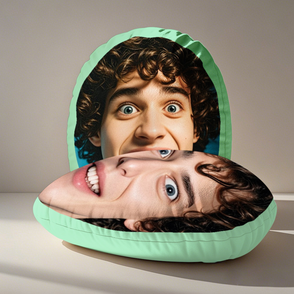 Custom Double Sided Mush Cush Big Face Pillow Funny Face Pillow - MyFaceSocksAU