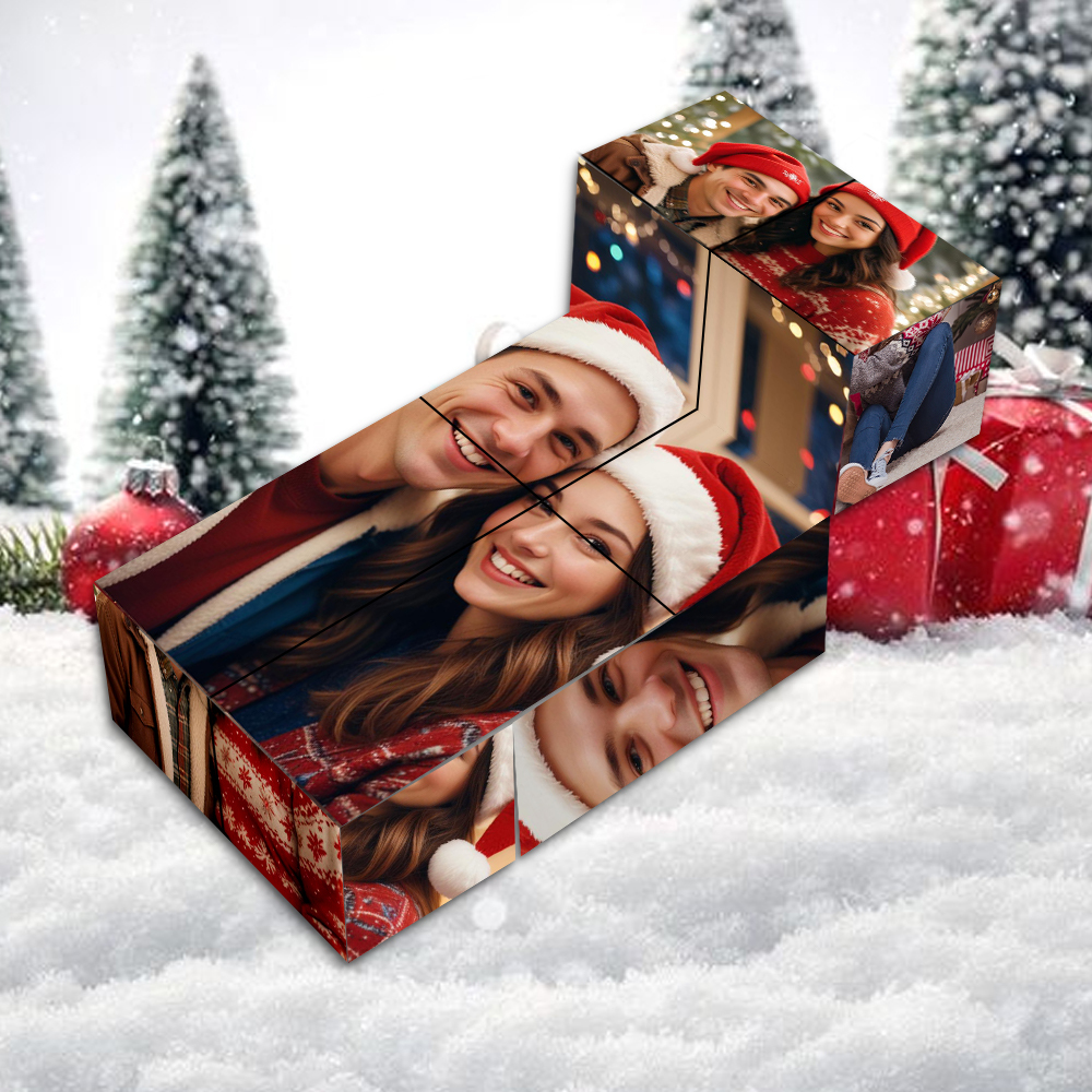 Custom Photo Rubic's Cube Multiphoto Colorful Rubic's Cube Christmas Gift