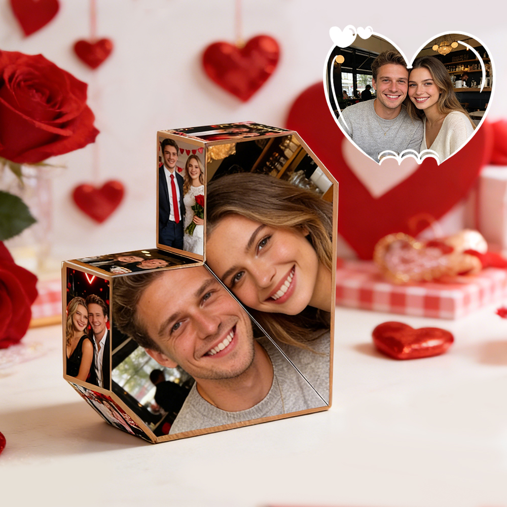 Custom Photo Folding Photo Cube Home Decoration Rubic's Cube - Christmas Gift