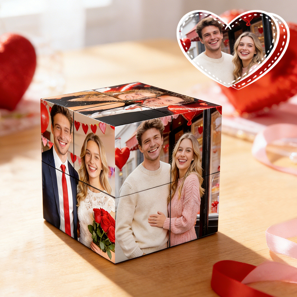 Custom Photo Folding Photo Cube Home Decoration Rubic's Cube - Christmas Gift