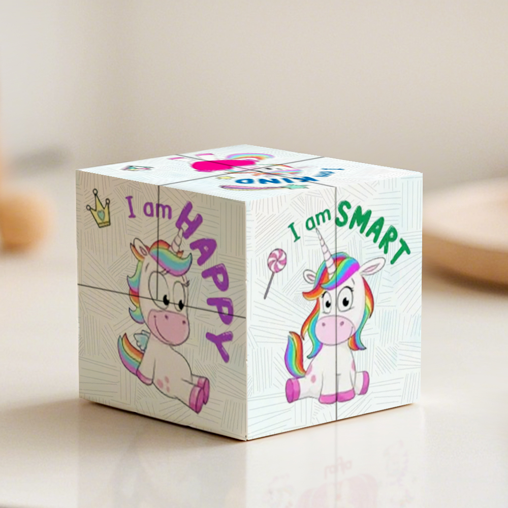 Personalized Cartoon Character Rubic's Cube Creative Gift for Kids - MyFaceSocksAU