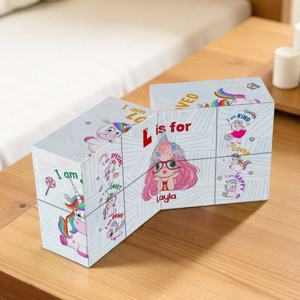 Personalized Cartoon Character Rubic's Cube Creative Gift for Kids - MyFaceSocksAU