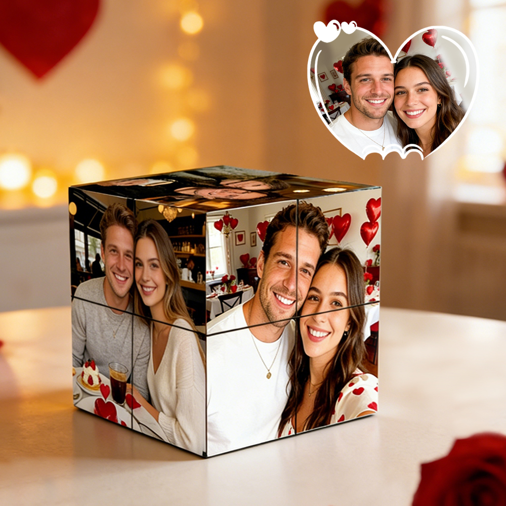 Custom Photo Rubic's Cube Personalized Infinity Cartoon Photo Cube Folding Couple Photo Cube Gifts For Christmas Gifts