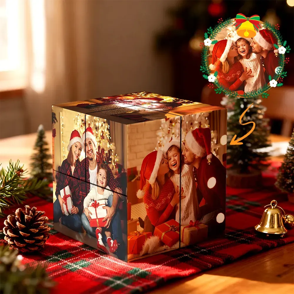 Custom Photo Folding Photo Cube Home Decoration Rubic's Cube - Christmas Gift