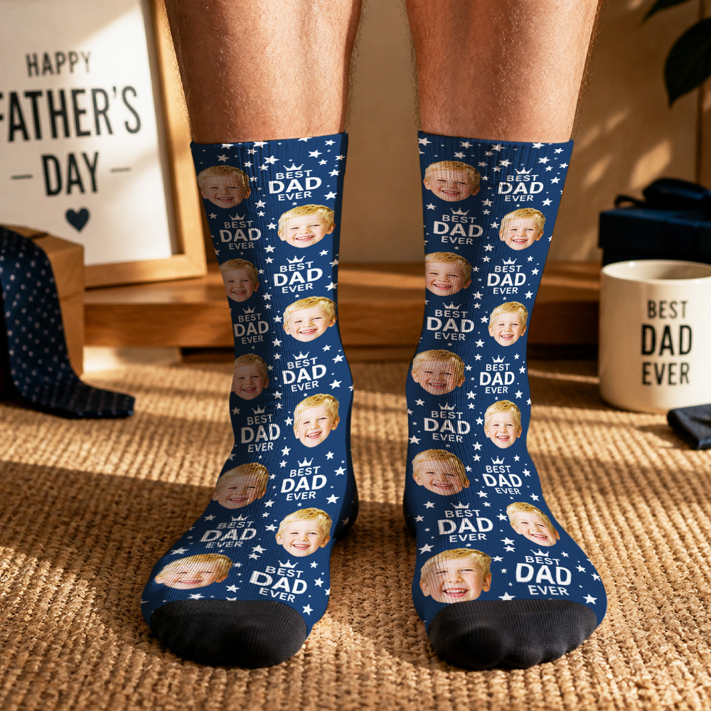 Personalized Dad Theme Socks Father’s Day Socks Custom Dad Socks Gift Socks Father’s Day Socks