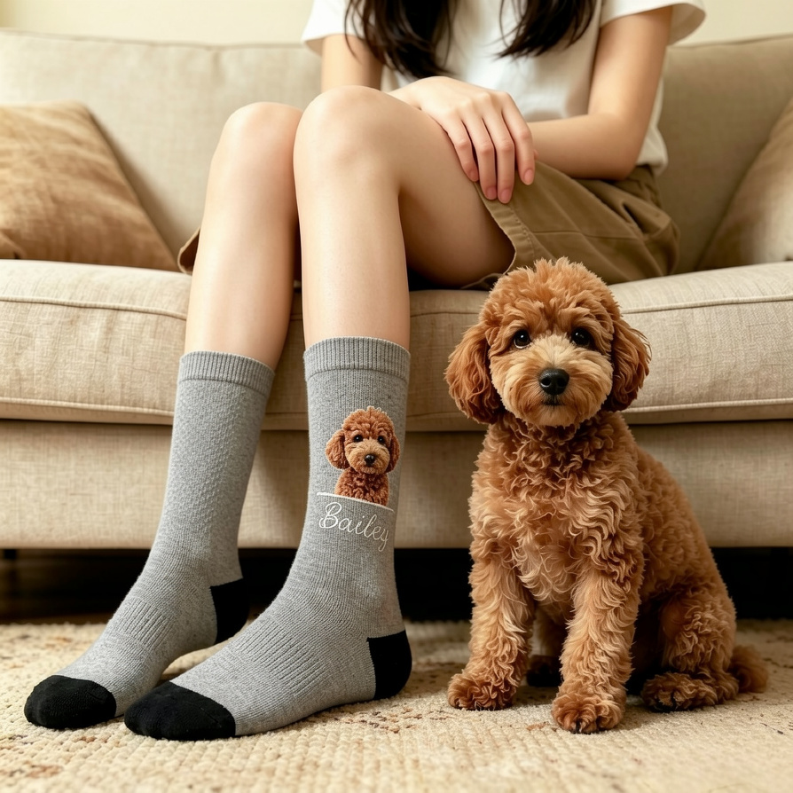 Custom Pet Photo Socks, Personalized Pet Socks, Custom Dog Socks, Mothers Day Gifts, Cat/Dog Dad Gifts, Dog Face Socks, Pet Lovers Gift - MyFaceSocksAU