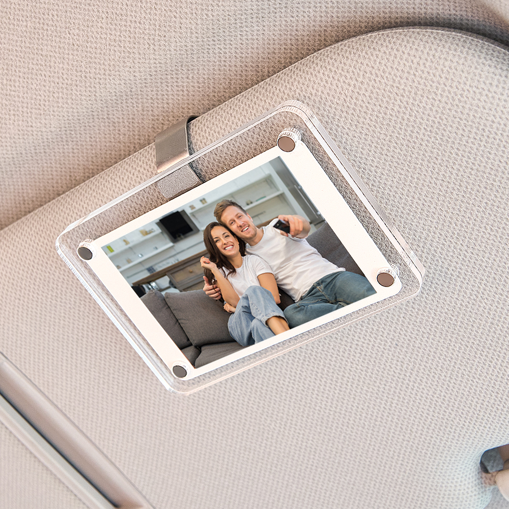 Photo Car Visor Clip Custom Sun Visor Clip Personalized Photo Car Decoration  Photo for Car Couples Gift - MyFaceSocksAU