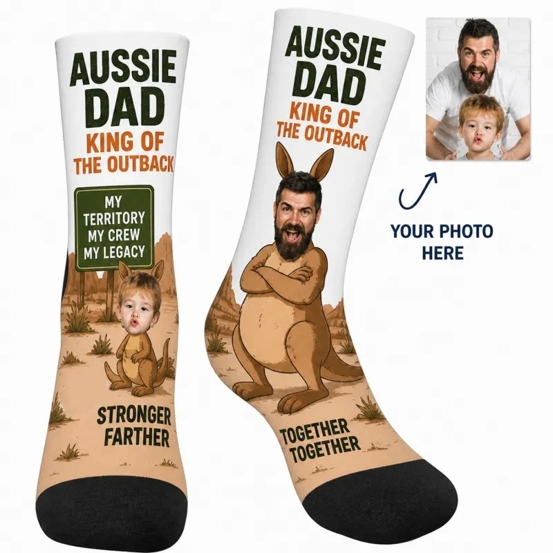 Personalized Dad Theme Socks Father’s Day Socks Custom Dad Socks Gift Socks Father’s Day Socks