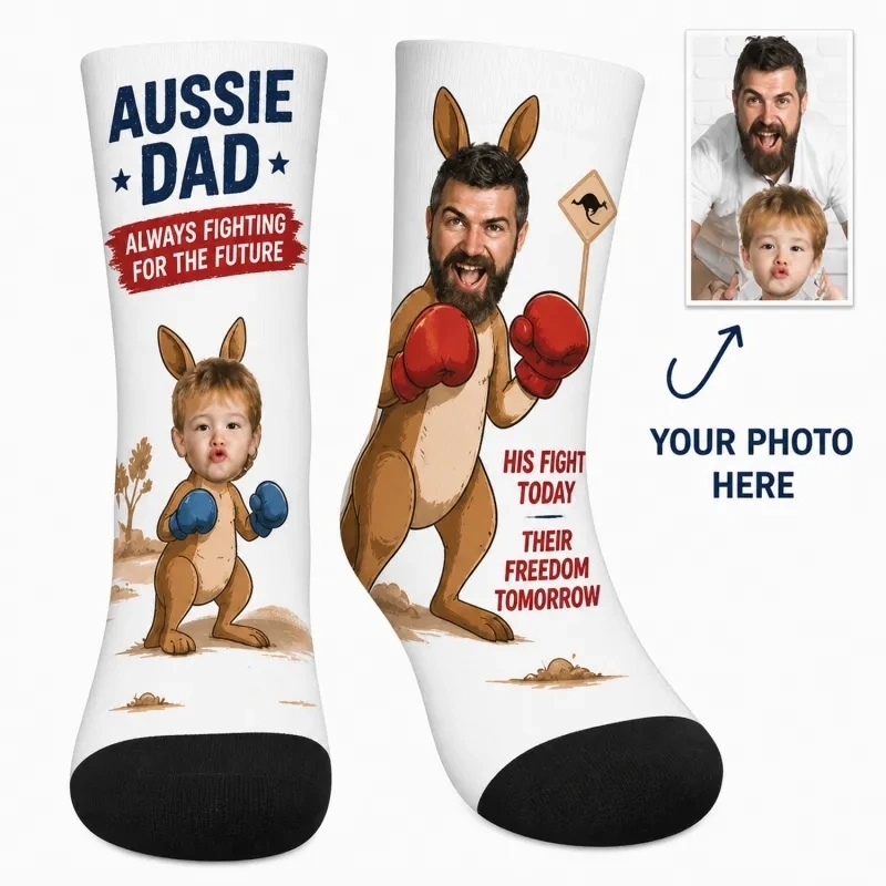 Personalized Dad Theme Socks Father’s Day Socks Custom Dad Socks Gift Socks Father’s Day Socks