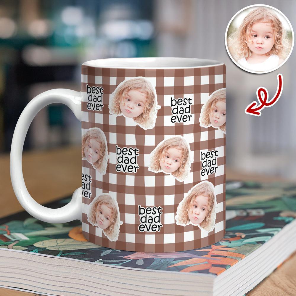 Custom Baby Face Best Dad, Mom Ever Print Full Mug - Personalized Gift for Parents LM32 899783 - MyFaceSocksAU