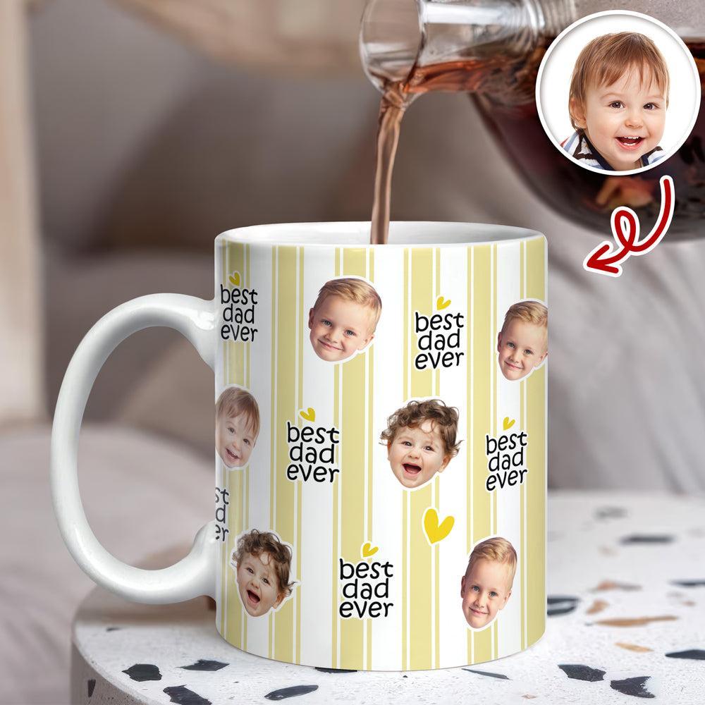 Custom Baby Face Best Dad, Mom Ever Print Full Mug - Personalized Gift for Parents LM32 899783 - MyFaceSocksAU