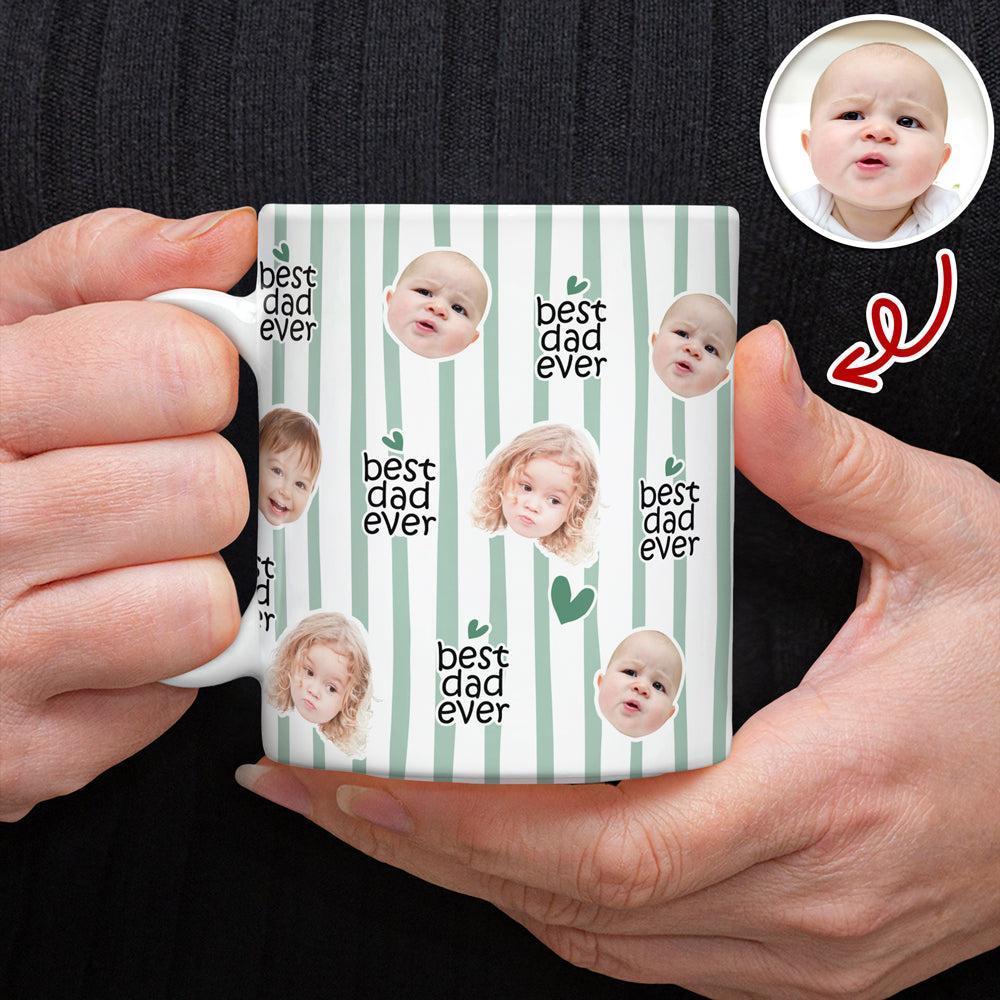 Custom Baby Face Best Dad, Mom Ever Print Full Mug - Personalized Gift for Parents LM32 899783 - MyFaceSocksAU