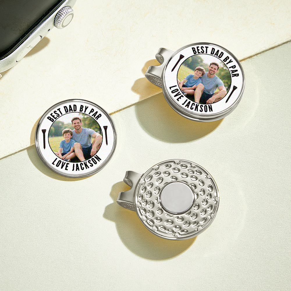 Photo Golf Marker, Best Dad By Par Golf Marker, Fathers Day Gift Ideas