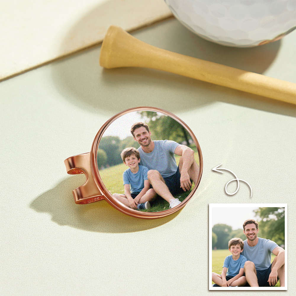Photo Golf Marker, Golf Marker and Clip Set, Custom Golf Gifts For Her, Custom Golf Marker, Golfing Accessory, Personalized Golf Marker