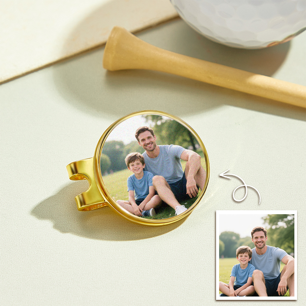 Photo Golf Marker, Golf Marker and Clip Set, Custom Golf Gifts For Her, Custom Golf Marker, Golfing Accessory, Personalized Golf Marker
