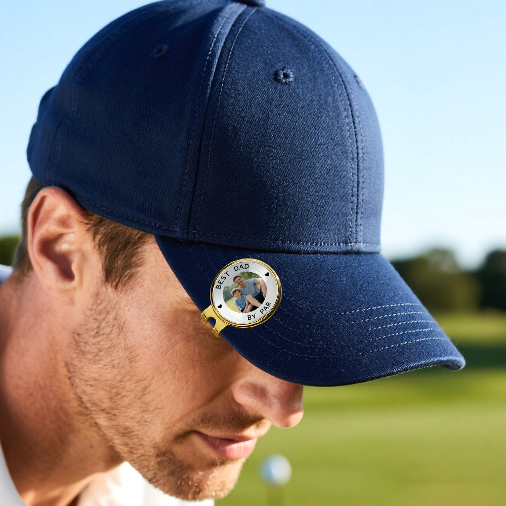 Custom Photo Golf Ball Marker & Hat Clip Set, Golf Gift for Man, Gift for Golfer, Fathers Day Gift, Gift for Husband, Fathers Day Grandpa