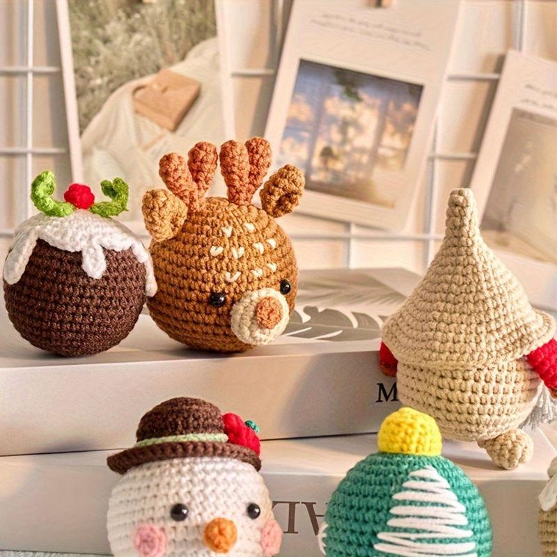 Handmade Crochet Christmas Ornaments Set – Snowman, Reindeer & Tree for Holiday Gift Giving - MyFaceSocksAU