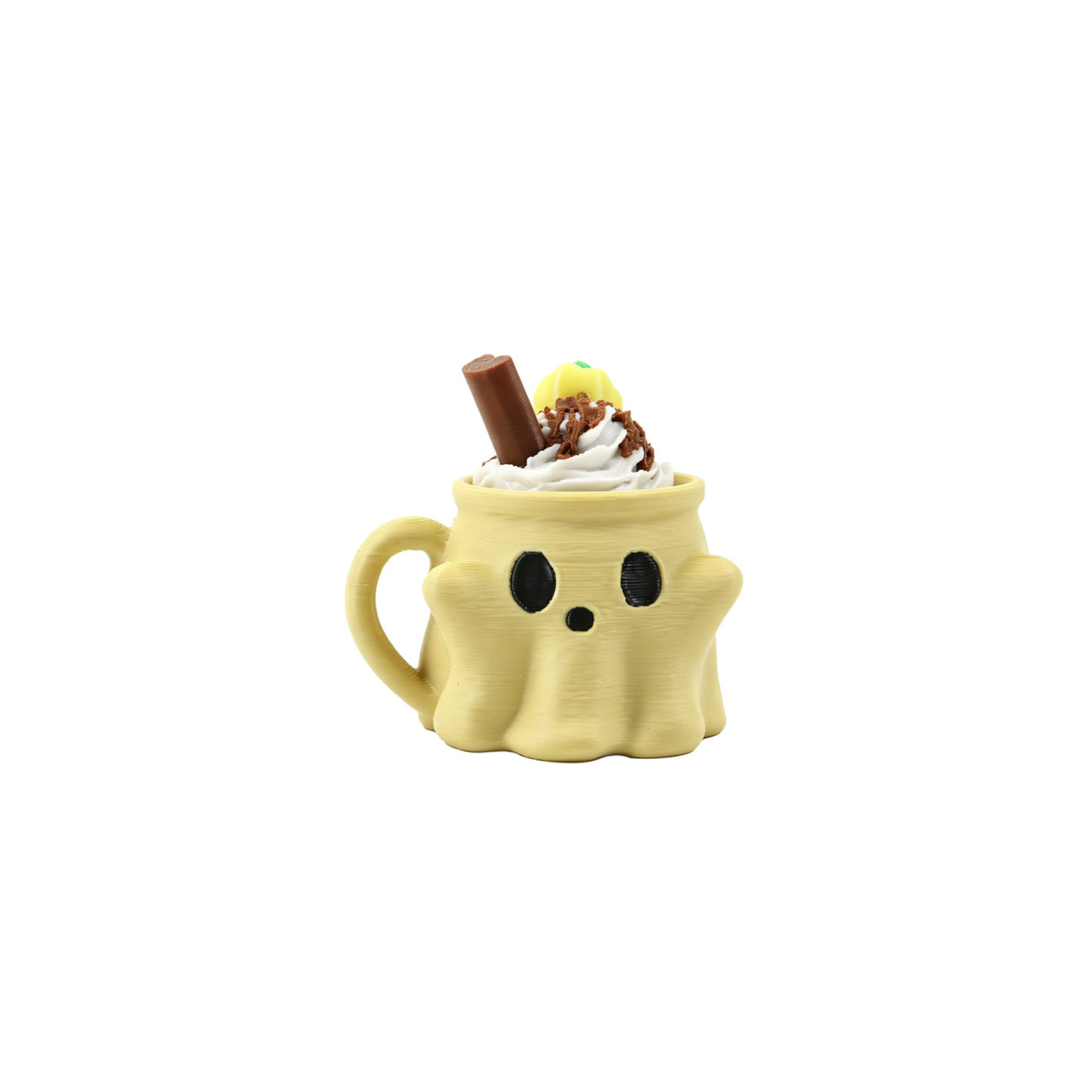 Ghost Ice Cream Keychain Cute Halloween-Themed Mug & Keyboard Fidget Charm, Fun Bag Pendant & Novelty Gift - MyFaceSocksAU