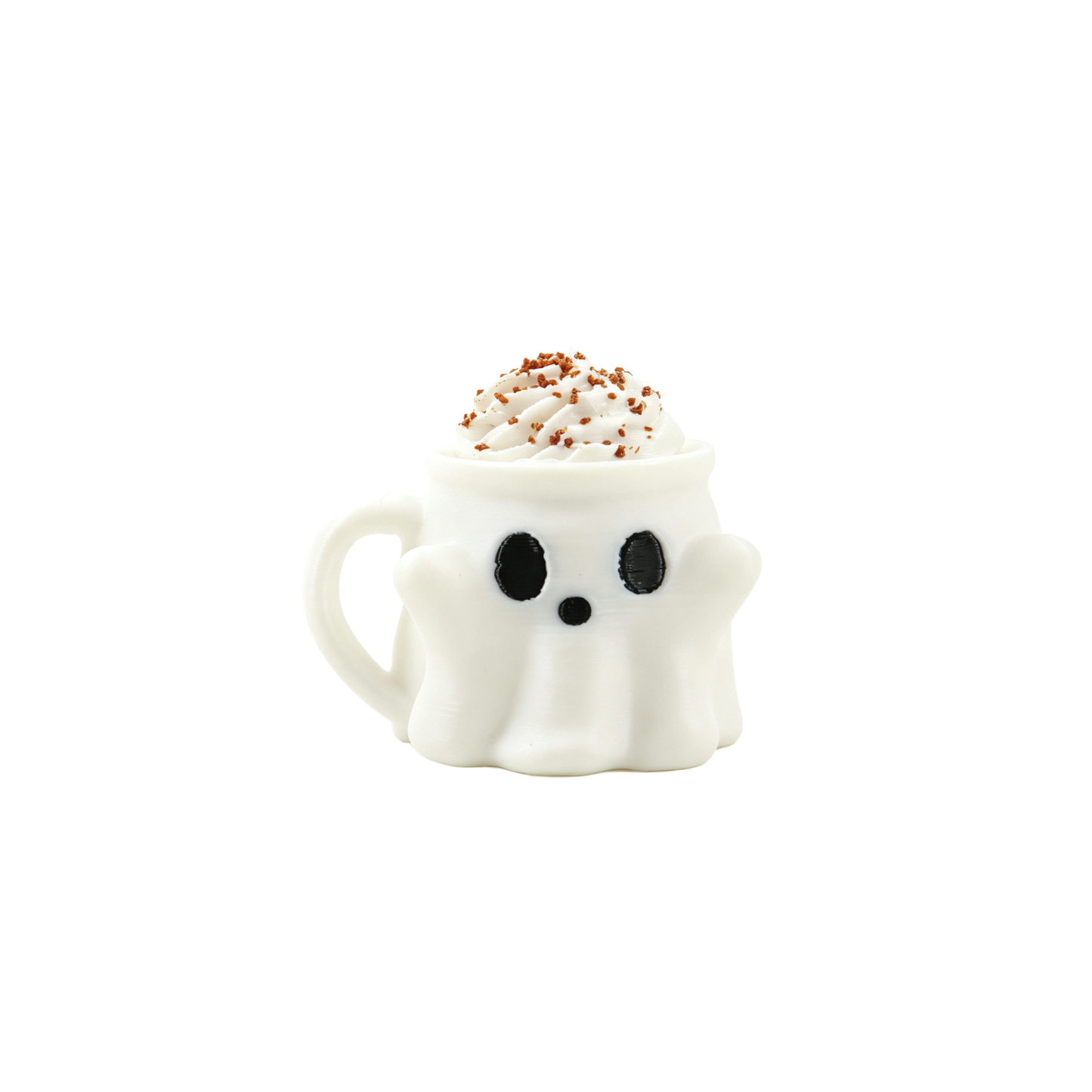 Ghost Ice Cream Keychain Cute Halloween-Themed Mug & Keyboard Fidget Charm, Fun Bag Pendant & Novelty Gift - MyFaceSocksAU