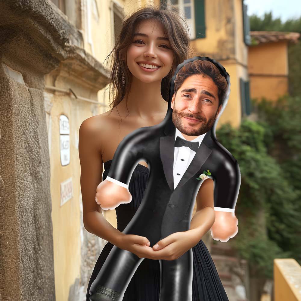 Personalized Groom Blow Up Dolls Unique Wedding Gifts Bachelorette Party Decor - MyFaceSocksAU