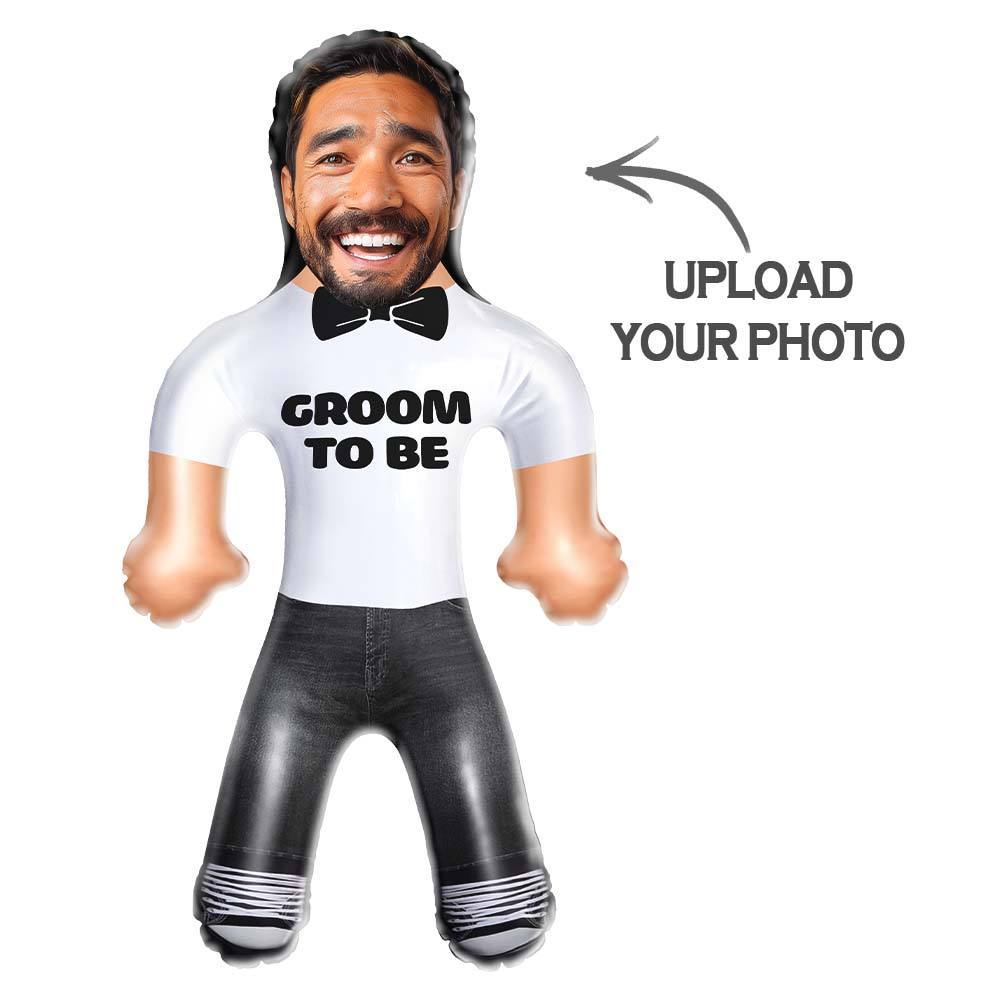 Personalized Groom to Be Blow Up Dolls Custom Funny Inflatable Doll for Wedding Gift - MyFaceSocksAU