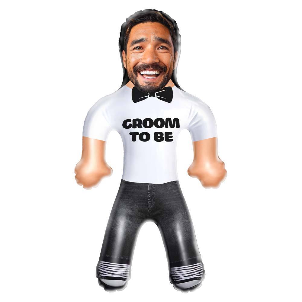 Personalized Groom to Be Blow Up Dolls Custom Funny Inflatable Doll for Wedding Gift - MyFaceSocksAU