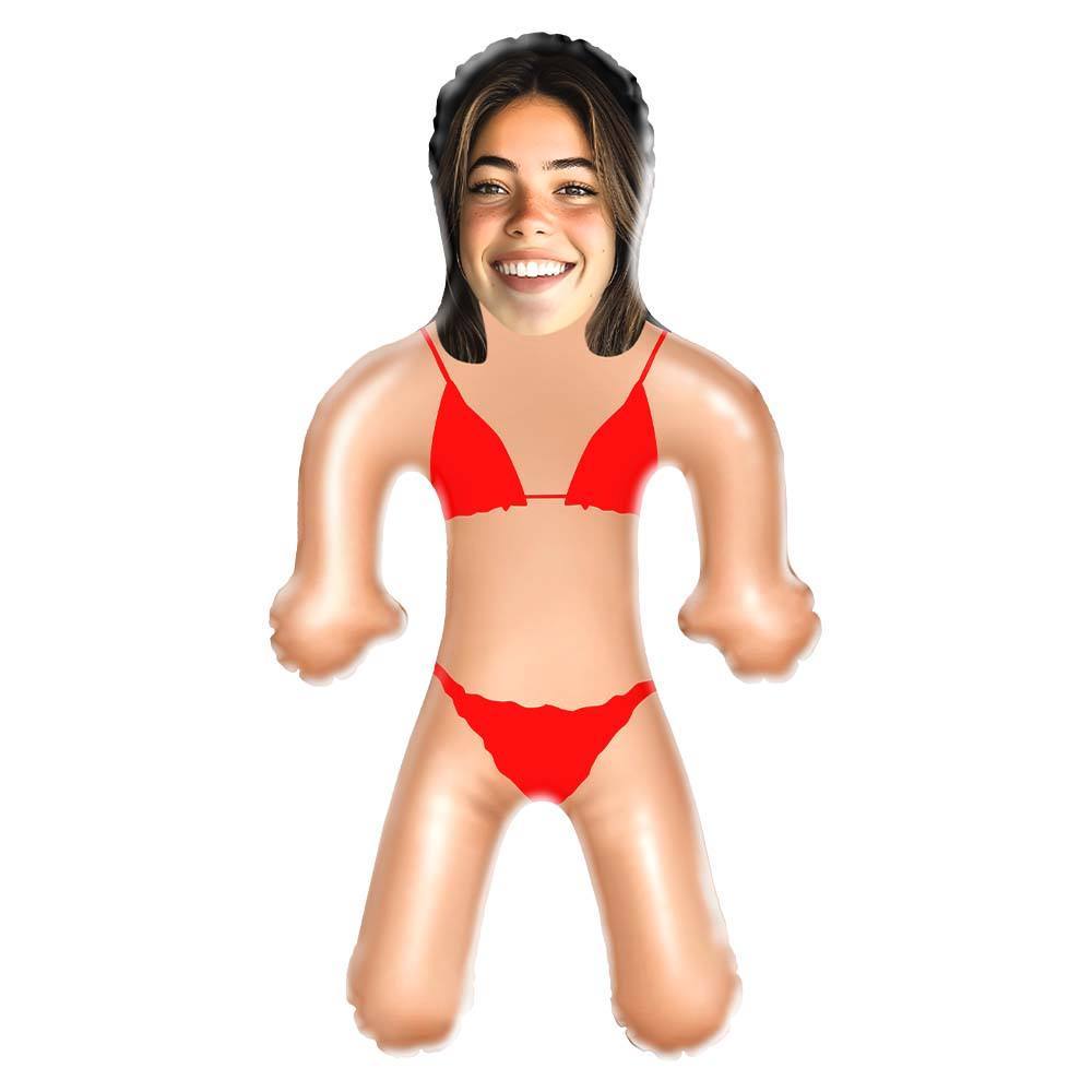 Personalized Bikini Blow Up Dolls Funny Inflatable Doll Party Favors Gifts for Her - MyFaceSocksAU