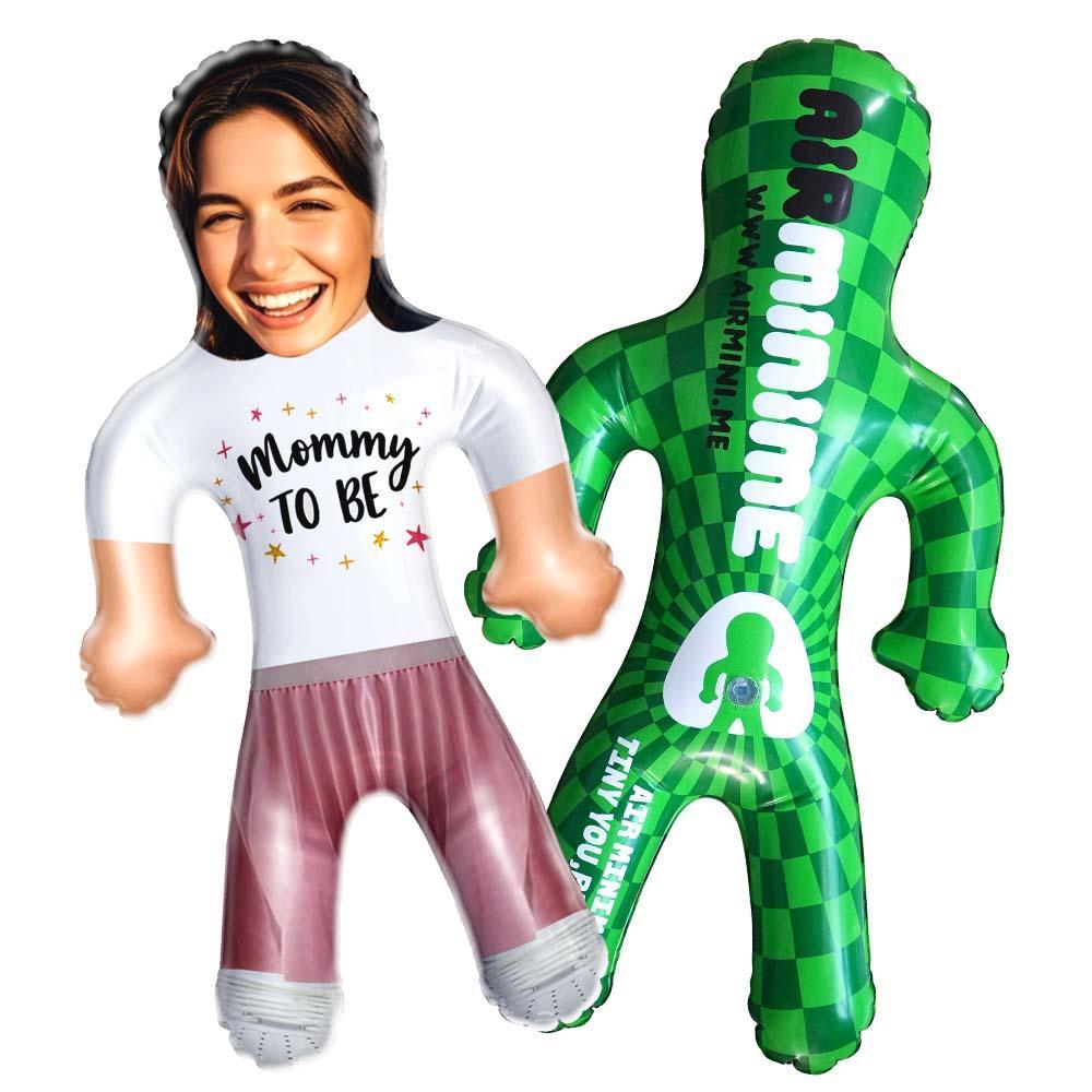 Mommy To Be Cool Mom Custom Inflatable Doll – Funny Face Gift for Mother’s Day - MyFaceSocksAU
