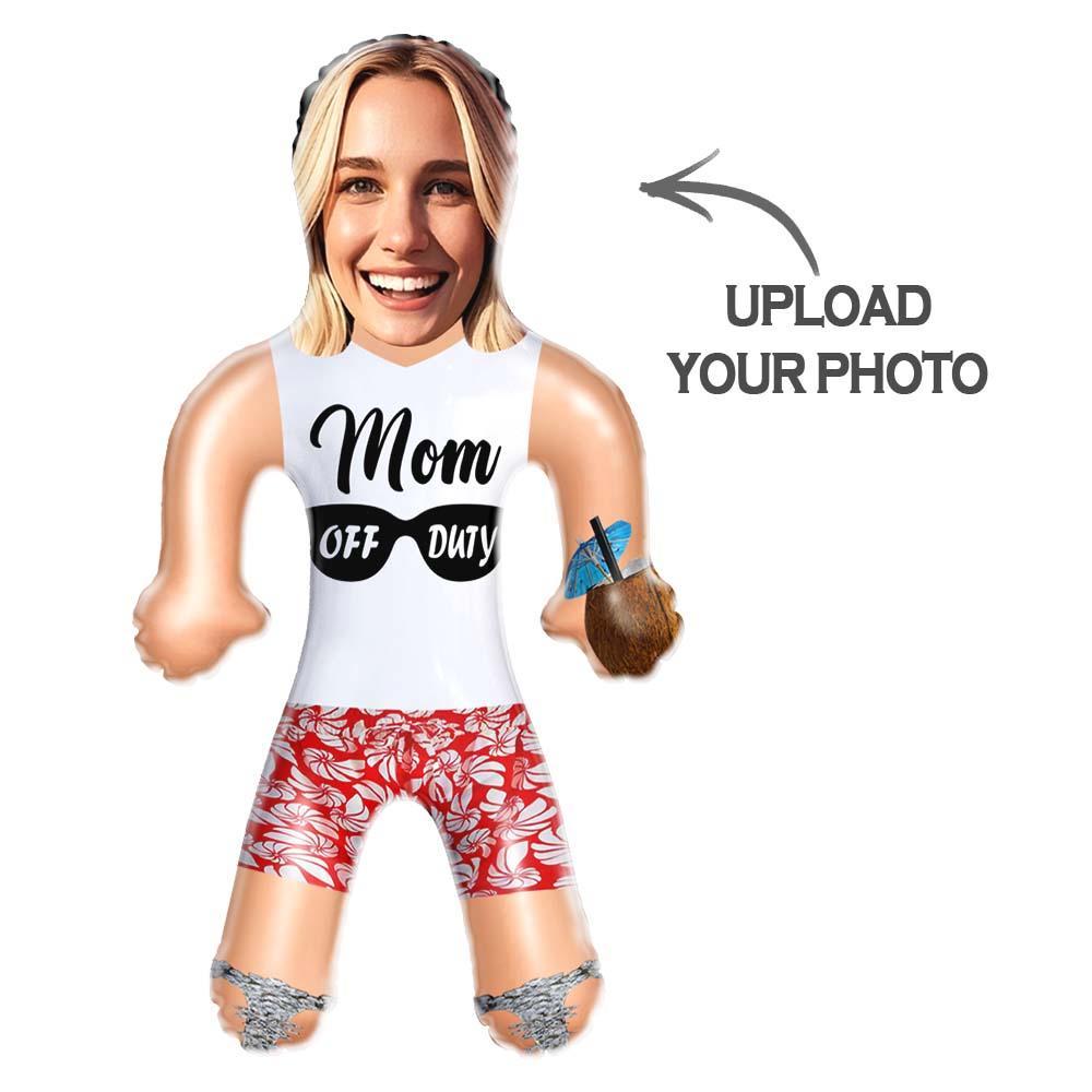 Custom Air Minime Mom Off Duty Doll Personalized Funny Inflatable Gift For Mom Mother's Day Gift-MyFaceSocksAu