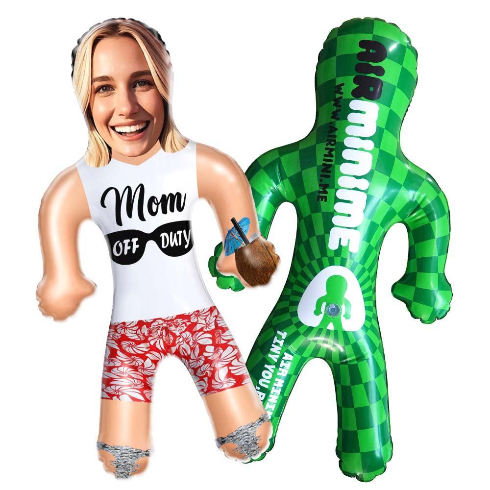 Custom Air Minime Mom Off Duty Doll Personalized Funny Inflatable Gift For Mom Mother's Day Gift-MyFaceSocksAu