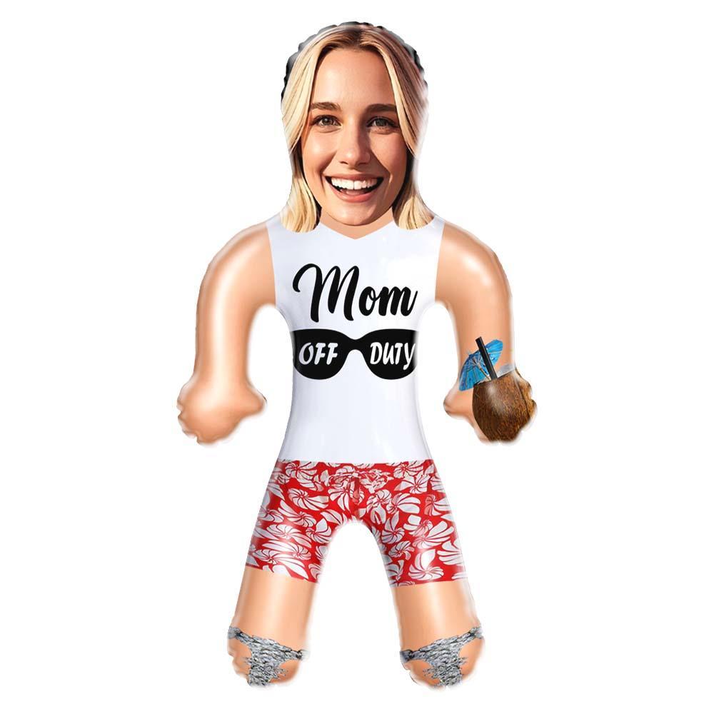 Custom Air Minime Mom Off Duty Doll Personalized Funny Inflatable Gift For Mom Mother's Day Gift-MyFaceSocksAu