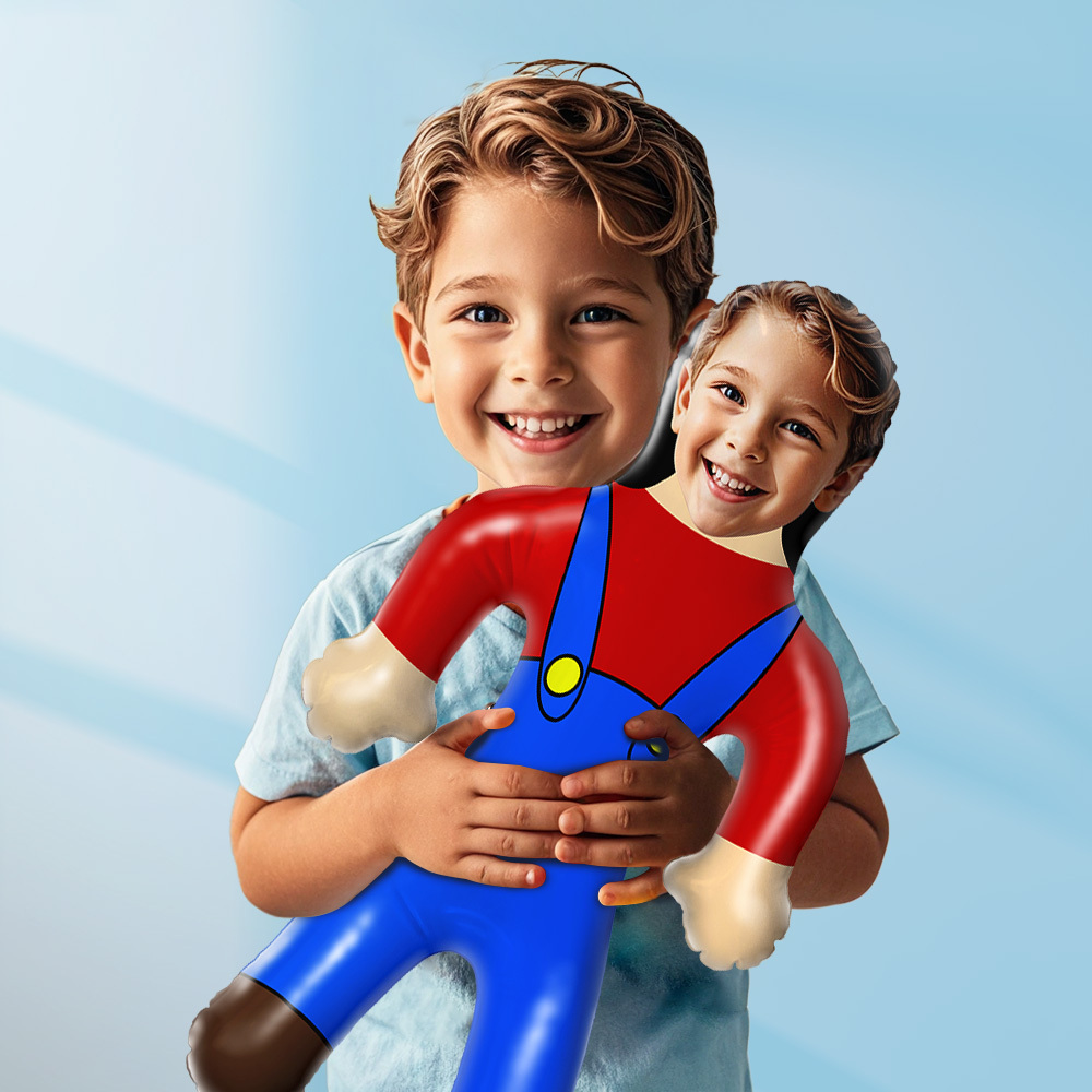 Custom Inflatable Minime Balloon With Face Personalized Blow Up Dolls for Super Him/Kids - MyFaceSocksAU