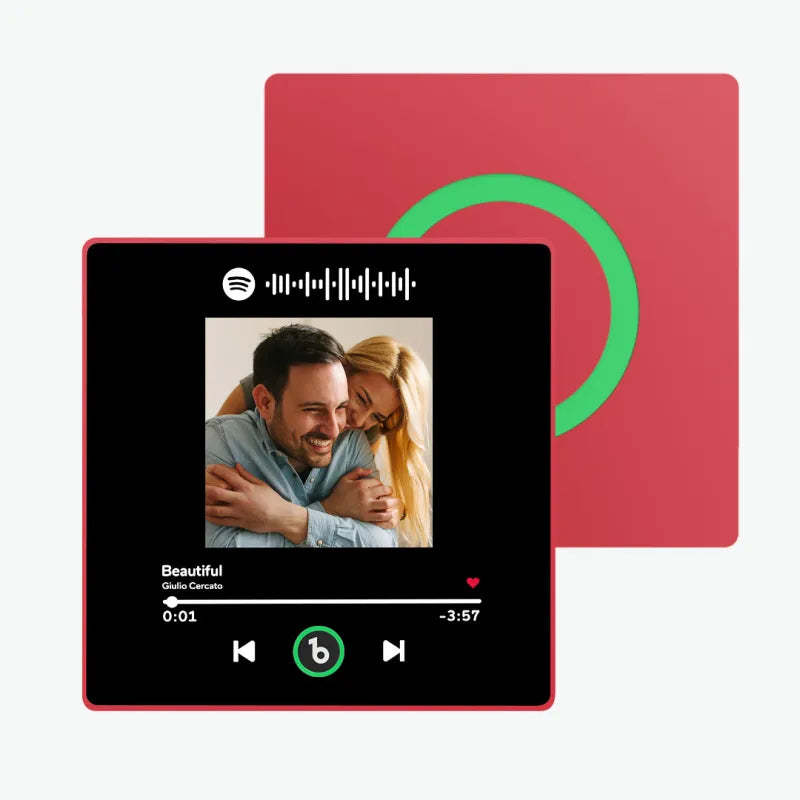 Custom Music Fridge Magnet Colorful Frame Album Fridge Magnet Music Wall Photo Sticker Music Movement That Can Be Played Valentine Gift for Couple - MyFaceSocksAU