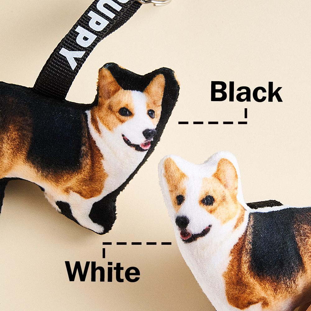 Custom Photo and Text Pillow Keychain - MyFaceSocksAU
