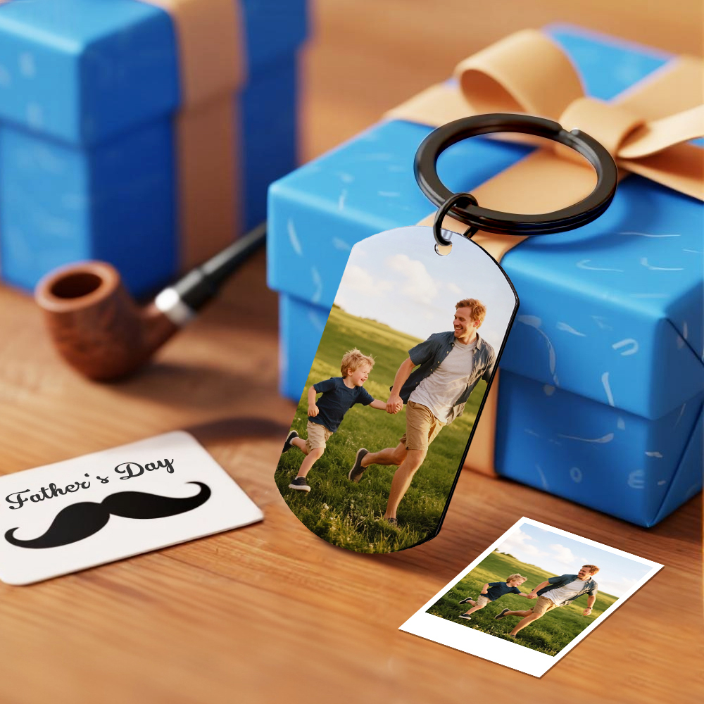 The Moment You Became My Daddy,Personalised Photo Keyring With New Born Baby Photo Gift,Gift for New Daddy Mommy,1st Father's Day Gift