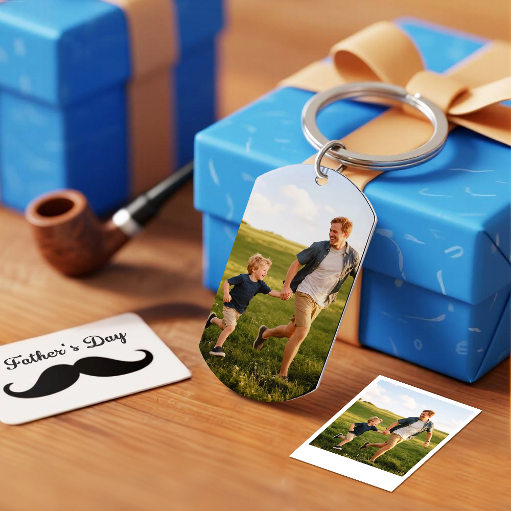 The Moment You Became My Daddy,Personalised Photo Keyring With New Born Baby Photo Gift,Gift for New Daddy Mommy,1st Father's Day Gift