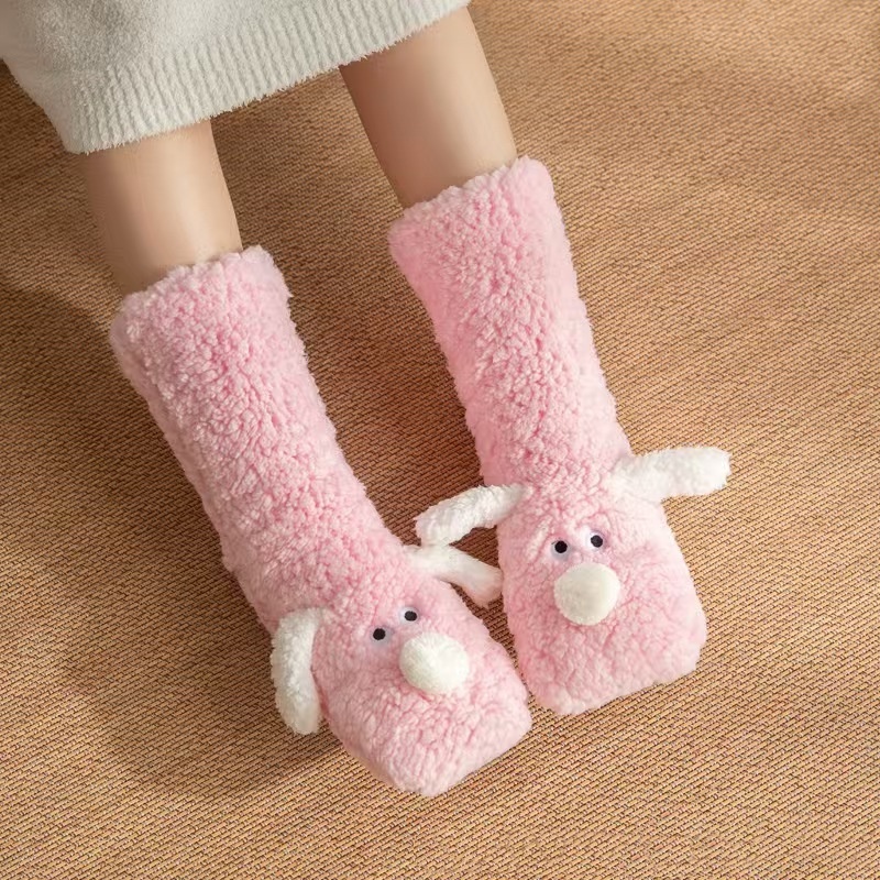 Winter Fuzzy Slipper Socks for Women & Men – Thick Warm Floor Socks, Cozy Sleep Socks, Non-Slip Carpet Socks, Home Lounge Snow Socks - MyFaceSocksAU