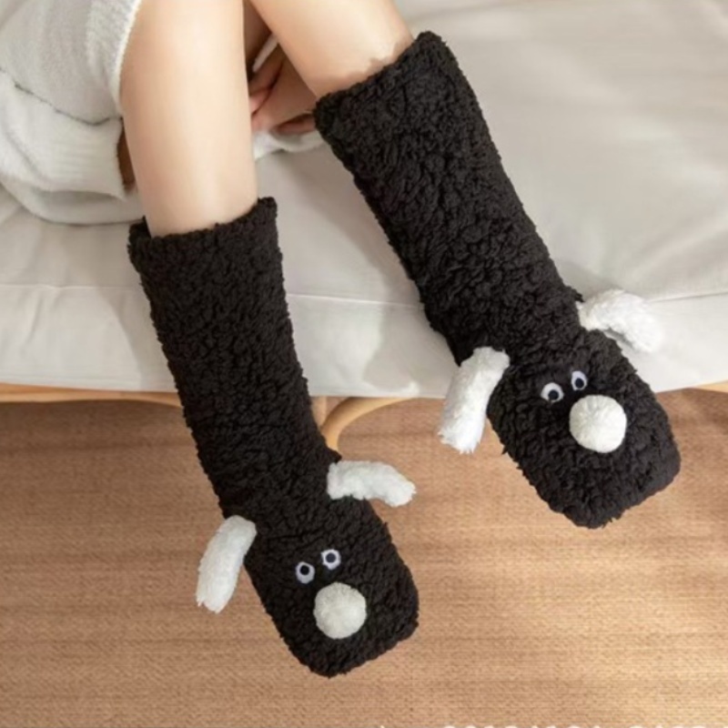 Winter Fuzzy Slipper Socks for Women & Men – Thick Warm Floor Socks, Cozy Sleep Socks, Non-Slip Carpet Socks, Home Lounge Snow Socks - MyFaceSocksAU