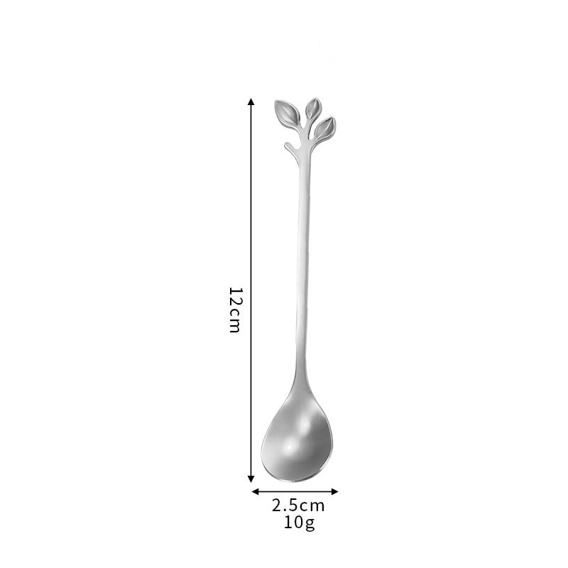 Sliver Leaf Spoon 0.5x2.9x17.8CM - MyFaceSocksAU