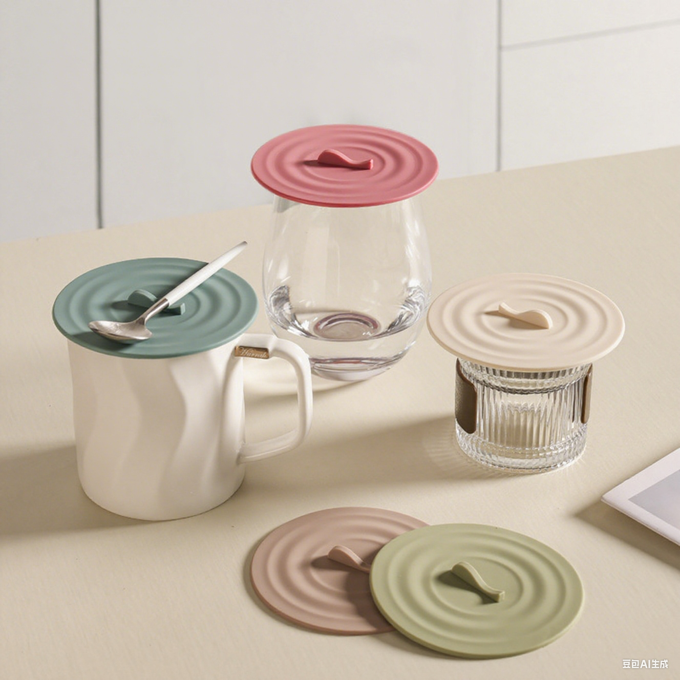 Sky Blue Universal Silicone Cup Lid – Reusable Mug and Teacup Cover - MyFaceSocksAU