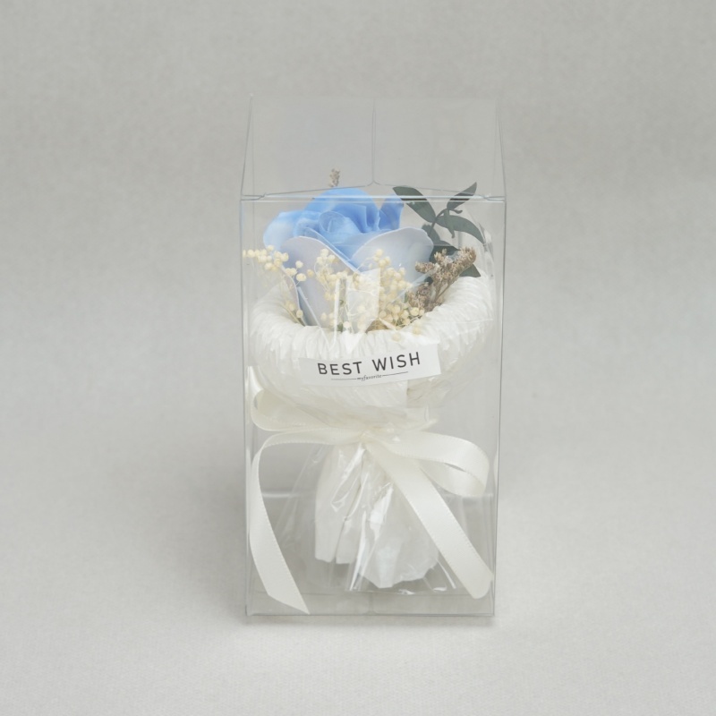 Mini Pocket Flower Bouquet Soap Rose & Sunflower Preserved Gift with Clear Box Birthday Valentine Gift - MyFaceSocksAU